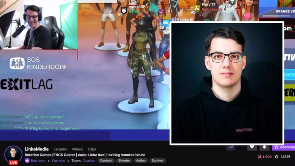 Justin Linke from Hagenburg is the German face of Fortnite