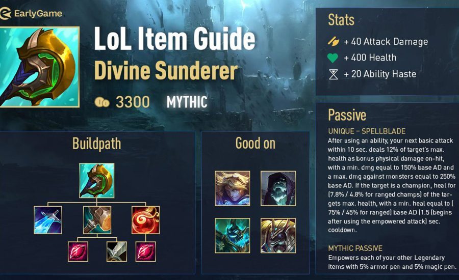 League of Legends Item Guides- Divine Sunderer