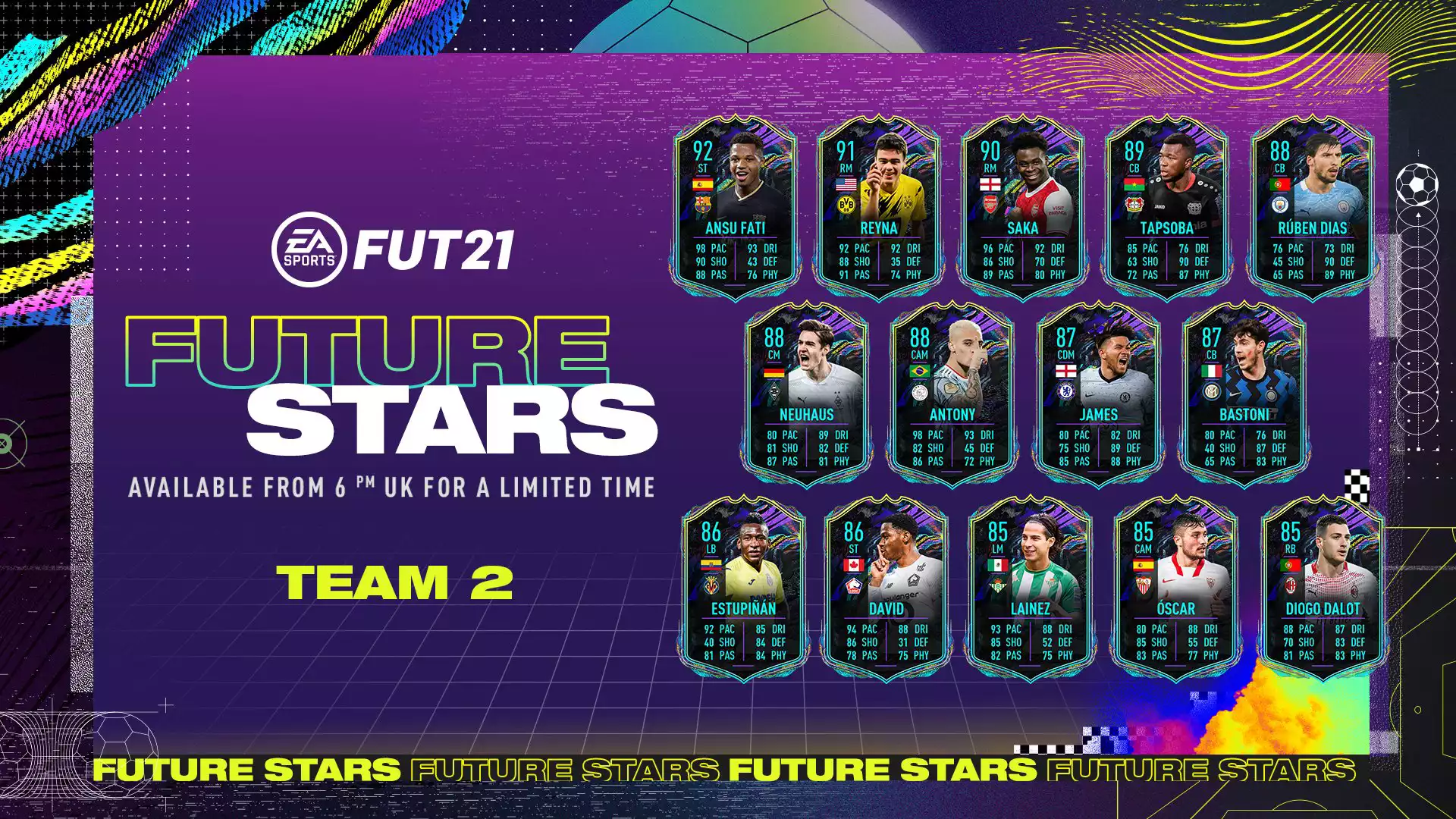 This is what Team 2 looks like - FUT Superstar gets upgrade