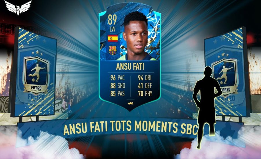 FIFA 20 TOTSSF Moments Ansu Fati SBC Solution