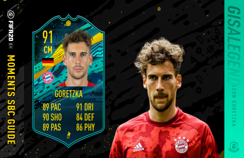 FUT 20 TOTSSF: Player Moments Leon Goretzka SBC Solution