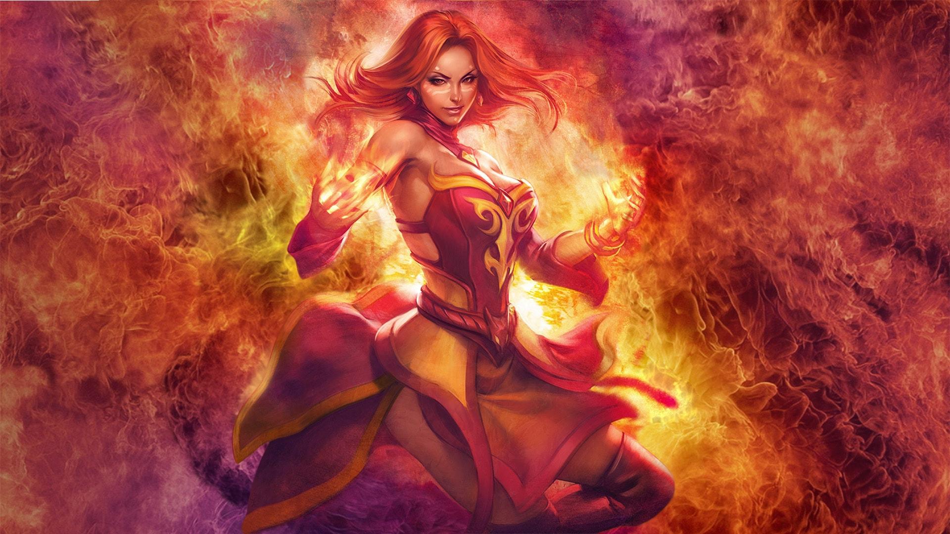 Cosmetics Dota 2-Braid of Fiery Curls