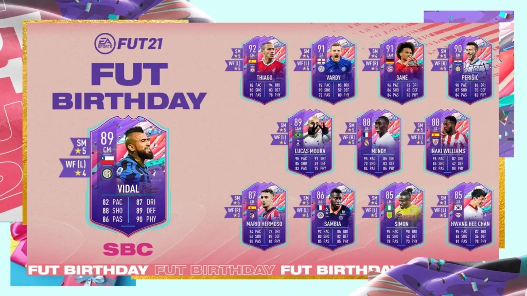 FIFA 21 Arturo Vidal FUT Birthday SBC Solution 6 FIFA 21 Arturo Vidal FUT Birthday SBC Solution