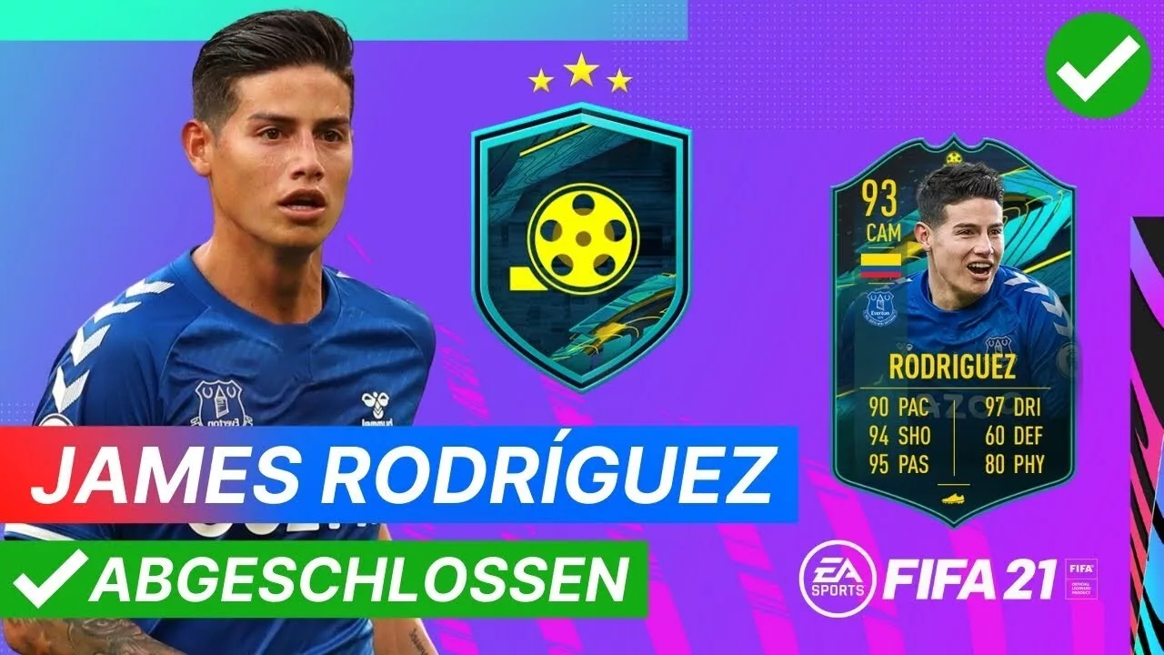 FIFA 21: James Rodriguez Player Moments SBC - Cheapest solution