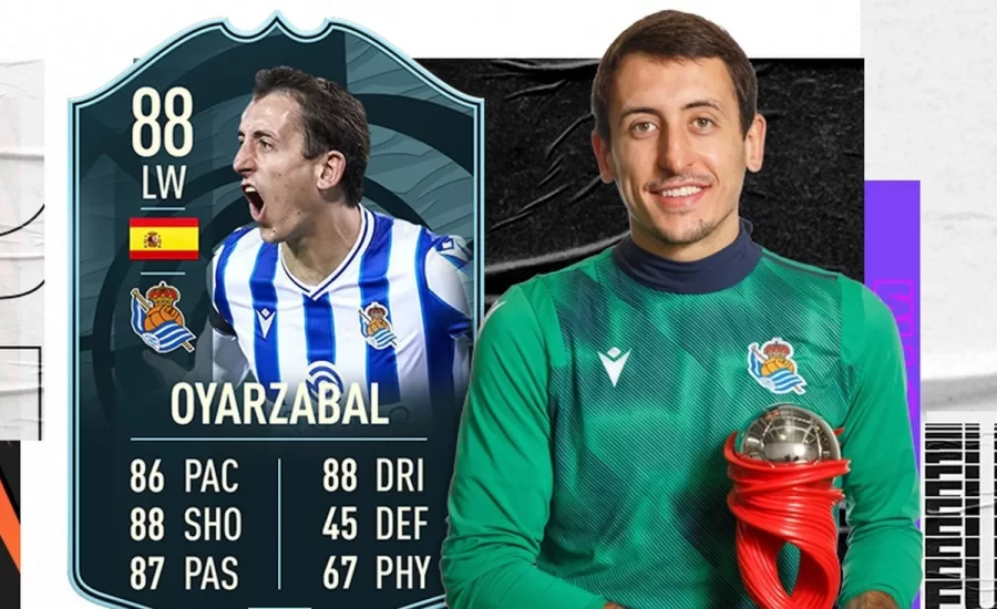 Oyarzabal was named Player of the Month for October in the Spanish La Liga. His strong POTM card is now available in FUT mode. We provide you with the cheapest FIFA 21 La Liga POTM Oyarzabal SBC solution. Oyarzabal from surprise team Real Sociedad succeeds Ansu Fati as La Liga Player of the Month. Another left winger, another from Spain - but is he stronger? Quick Facts about La Liga POTM Oyazarbal Position: RF Nation: Spain League: La Liga OVR: 88 Weak foot: 3 stars Special moves: 3 stars Price: about 57,000 coins Expiration: 04 December Is La Liga POTM Oyarzabal's card worth it? Oyarzabal's new special card slots in, tied on points with Belgium's Eden Hazard, as the No. 1 left winger in Spain's La Liga. What the Spaniard lacks in pace (86), he makes up for in high shooting and passing values. Not quite as agile as Hazard, he hits better crosses and is more goal-threatening. Whether as a preparer with Engine Chemistry Style or as a goal scorer with Hunter: La Liga POTM Oyarzabal looks good and gets to 91-92 OVR at his position. For the price called, the card is well worth the money.