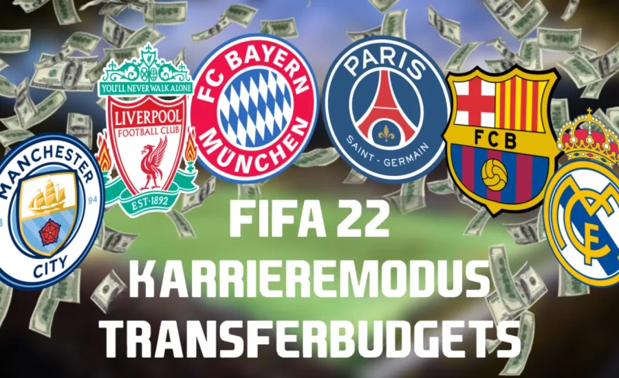 FIFA 22 career mode transfer budgets Man City has 200 million euros