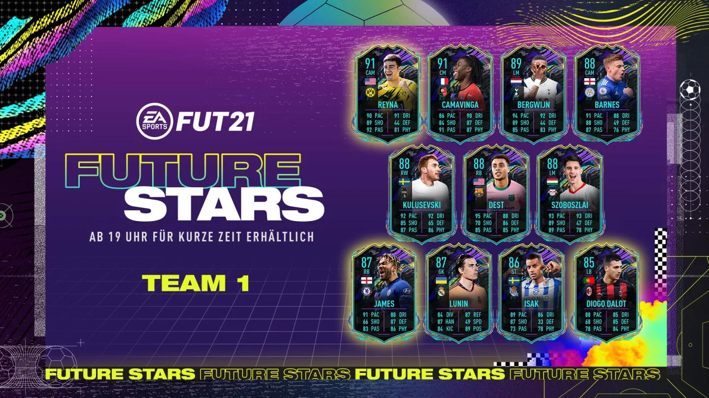 FUT Future Stars Team 1 released: With Reyna & Szoboszlai