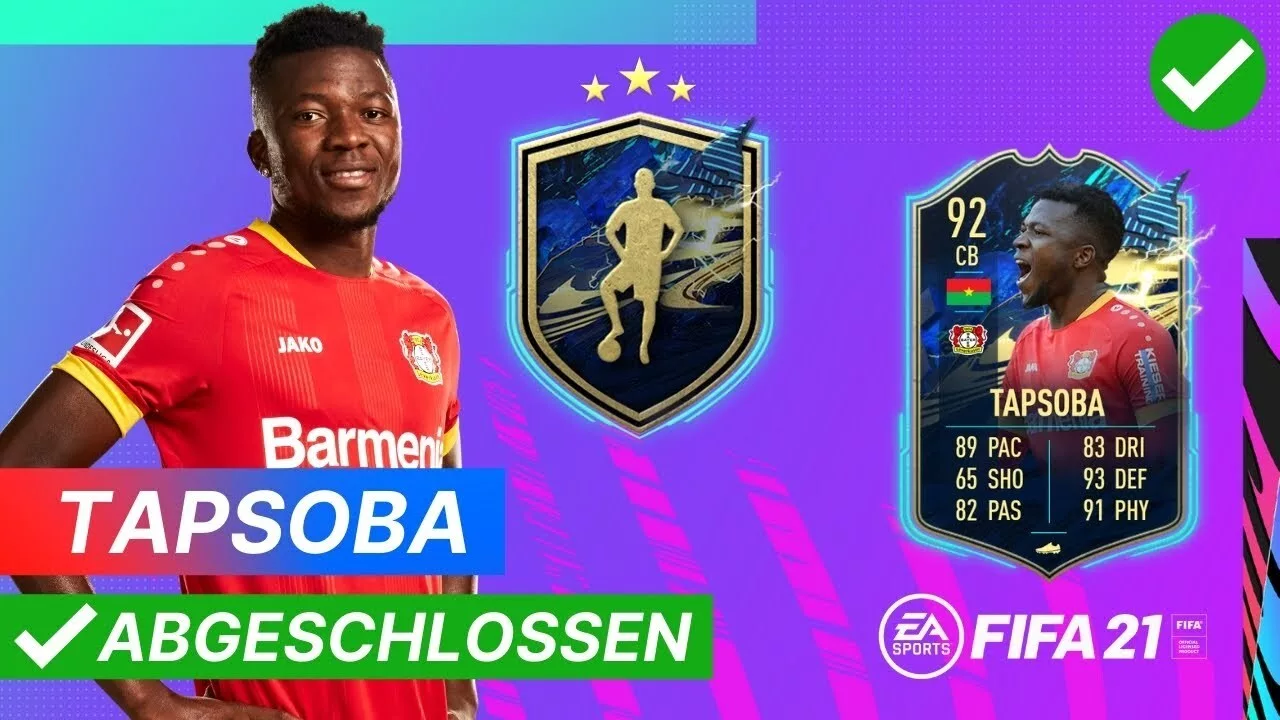 FIFA 21: Edmond Tapsoba TOTS SBC - Cheapest solution