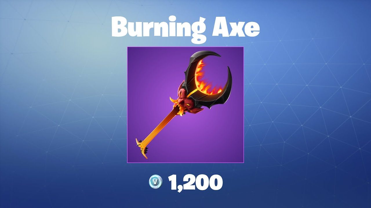 Fortnite Pickaxes - Burning Ax
