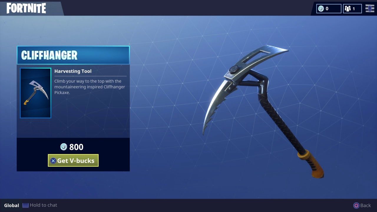 Fortnite Pickaxes - Cliffhanger