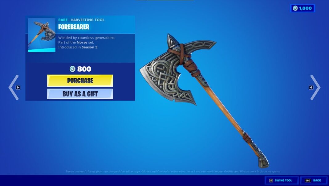 Fortnite Pickaxes - Forebearer