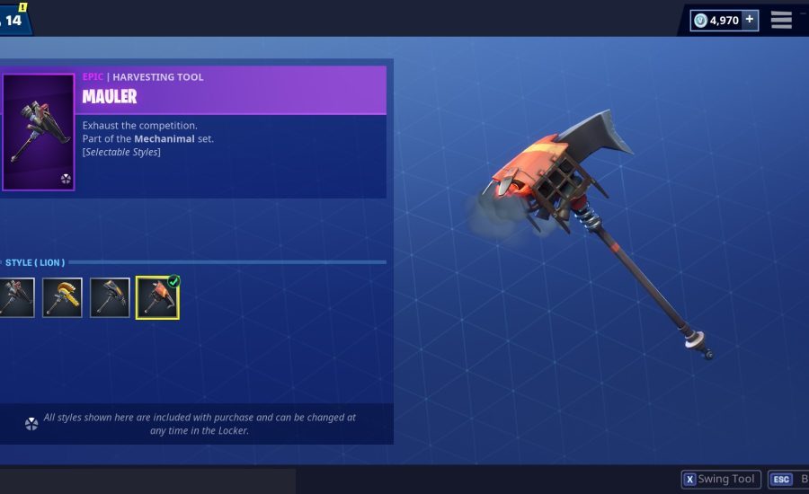 Fortnite Pickaxes - Mauler