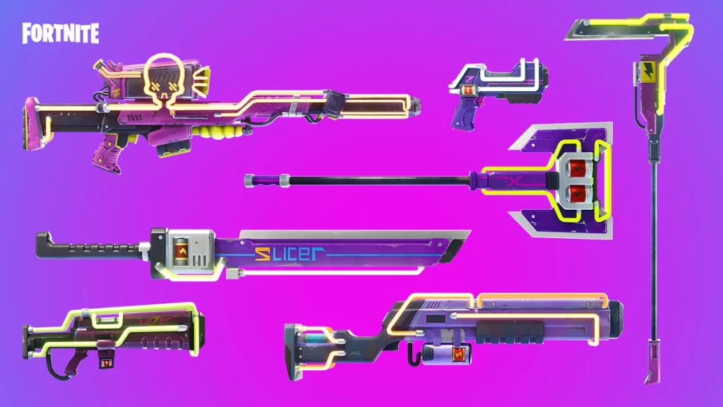 Weapons Fortnite - Neon Weapons