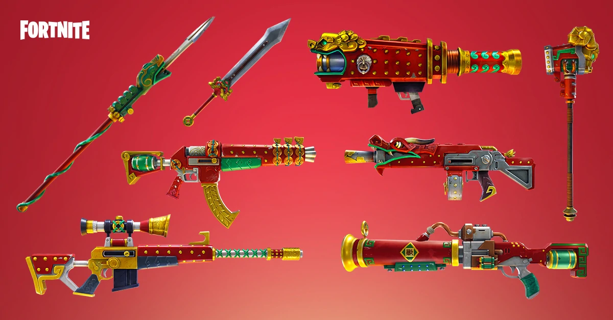 Weapons Fortnite - Dragon Weapons