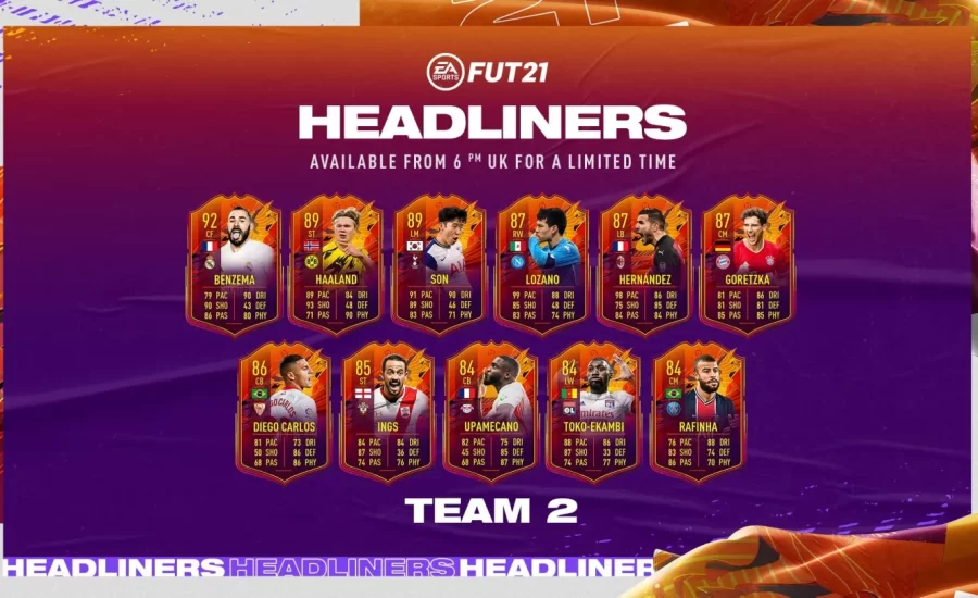 FUT 21 Headliners Team 2 published - With Haaland & Goretzka