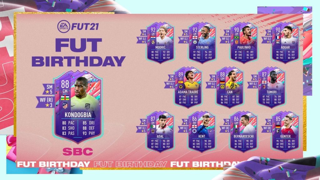 FUT Birthday Geoffrey Kondogbia SBC solution