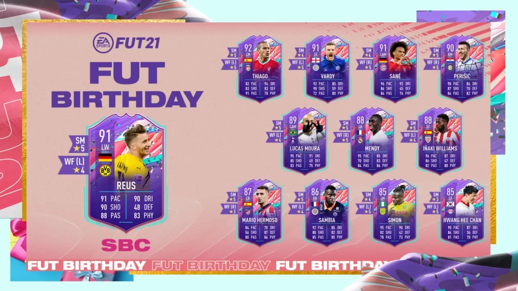 FUT Birthday Marco Reus SBC Solution
