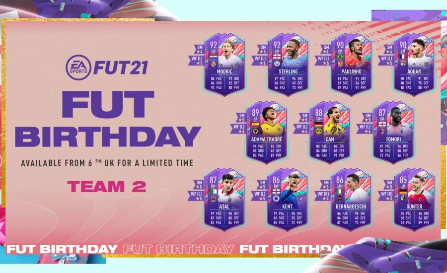 FUT Birthday Team 2 mit Modric und Can