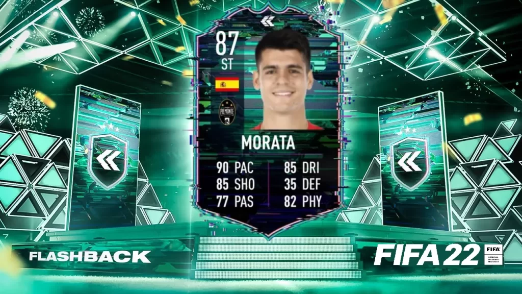 Alvaro Morata with a FIFA 22 Flashback SBC!