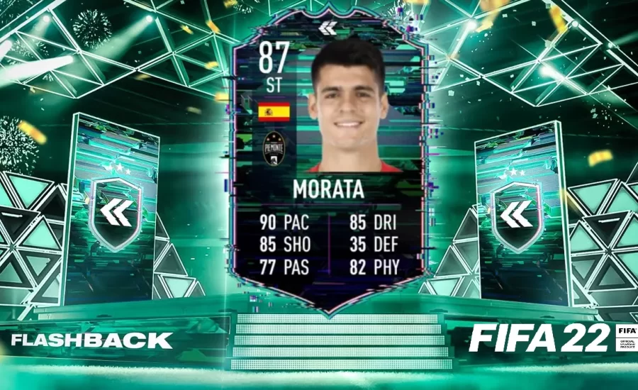 Alvaro Morata with a FIFA 22 Flashback SBC!