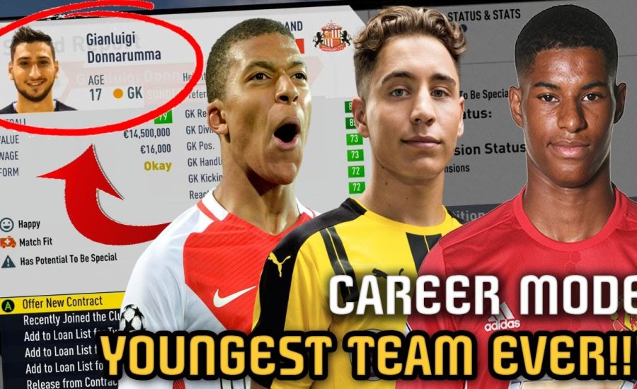 CAN THE YOUNGEST TEAM in Career Mode be able to win a PREMIER LEAGUE??? - FIFA 17