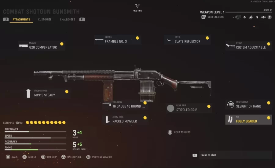 CoD Vanguard Setup Guides - Combat Shotgun