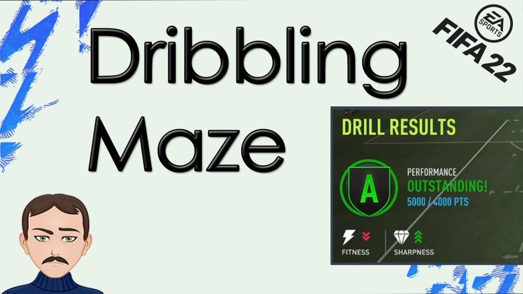 DRIBBLING MAZE - FIFA 22 How to Get an "A" Rating in Training