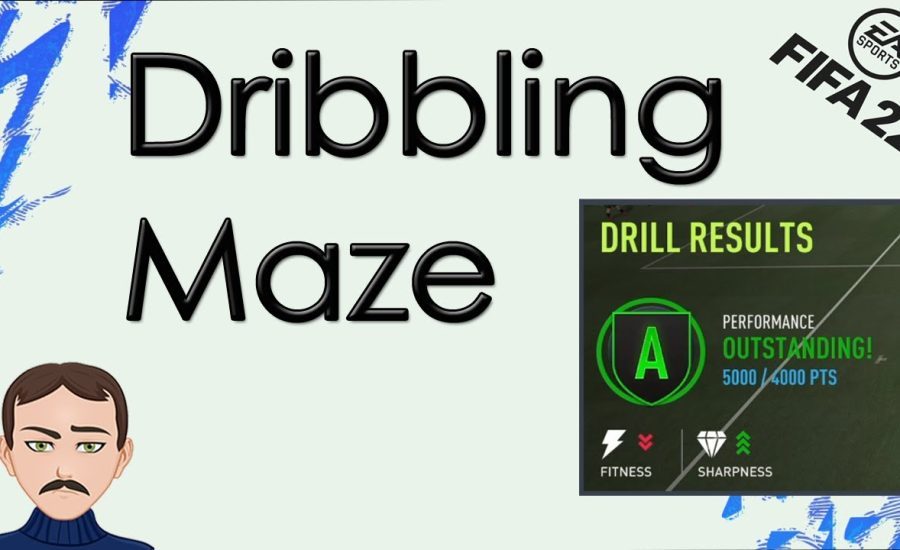 DRIBBLING MAZE - FIFA 22 How to Get an "A" Rating in Training