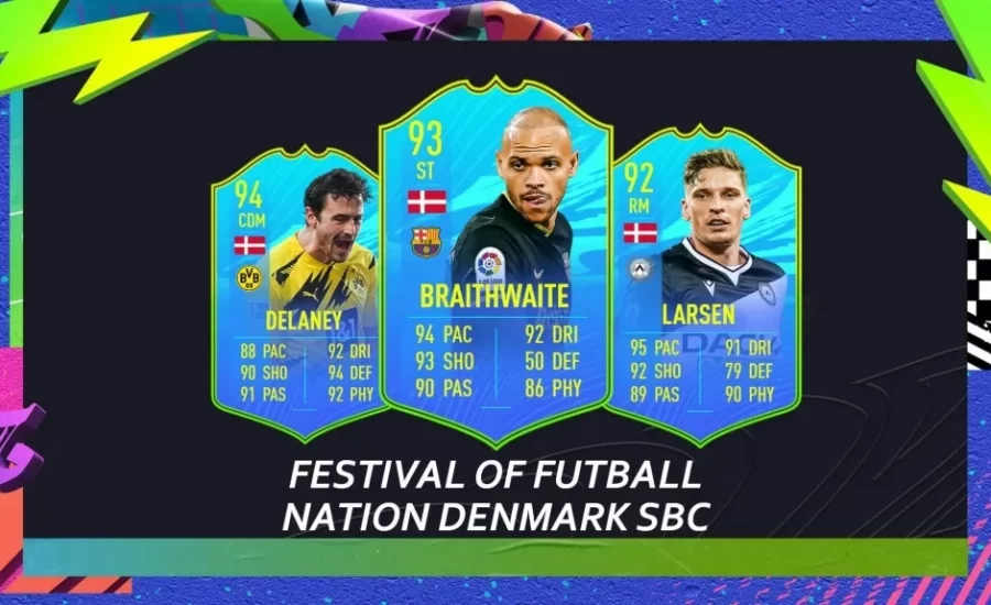 Denmark Nation Players SBC Delaney, Braithwaite, Larsen - Cheapest Solution