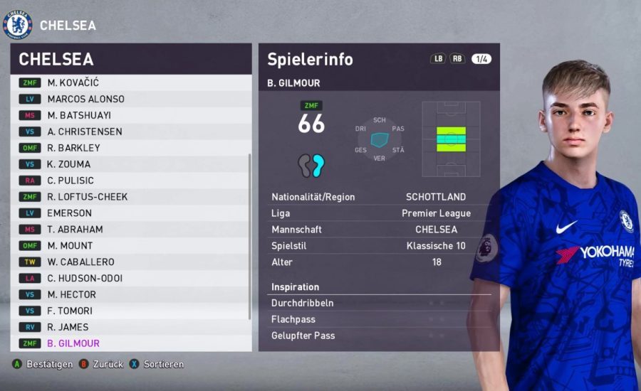FC CHELSEA I Real Player Faces & Ratings I PES 2020