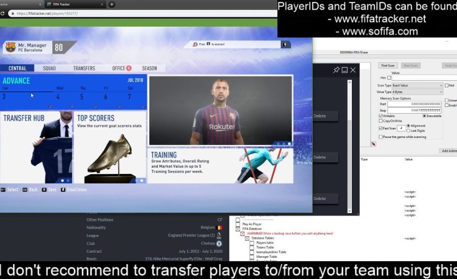 [FIFA 19] Transfer players between teams