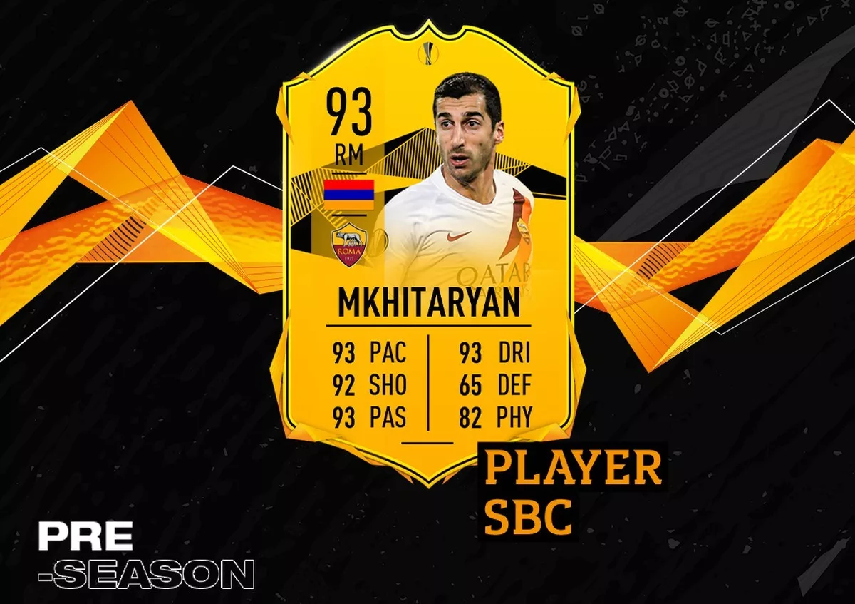 FIFA 20: RTTF Henrikh Mkhitaryan SBC-Lösung