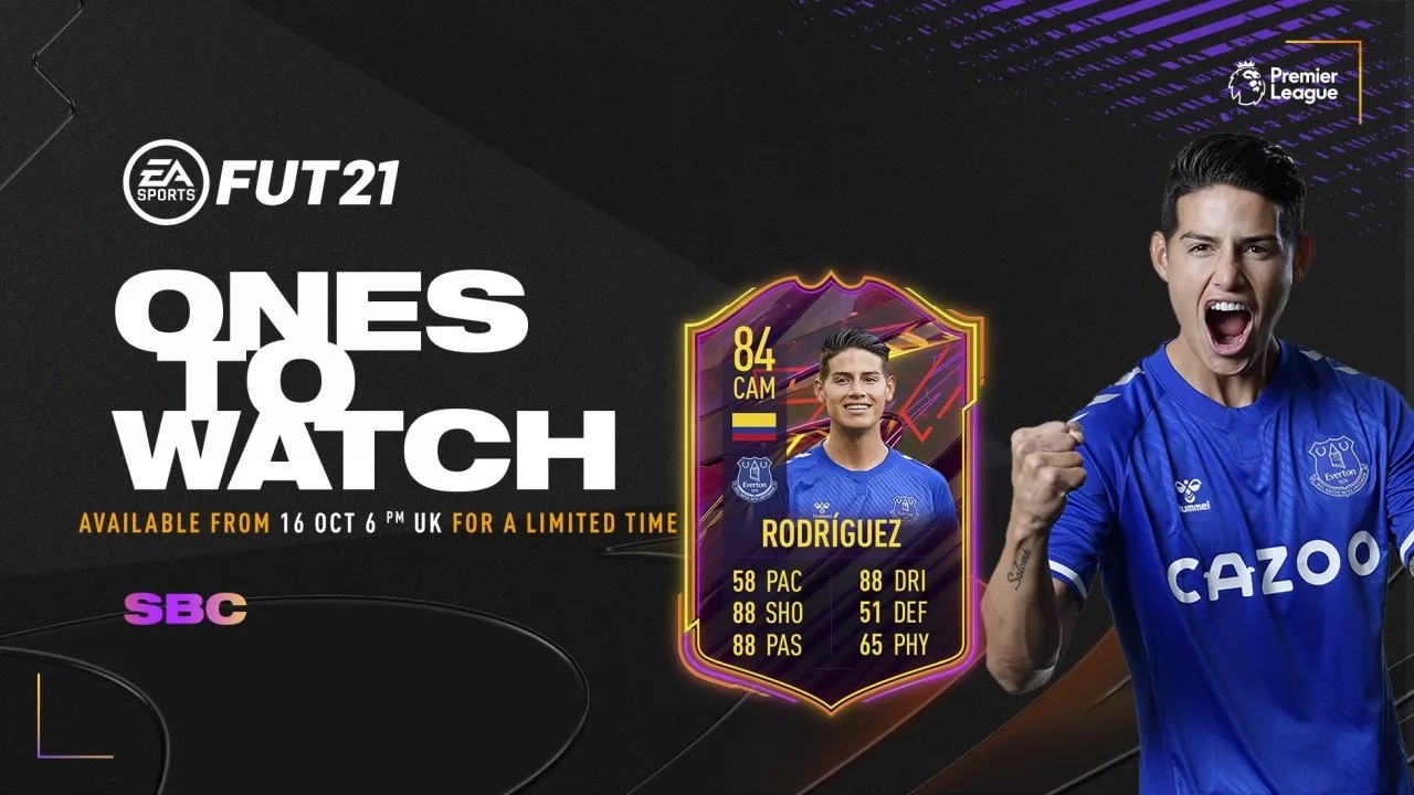 FIFA 21 OTW James Rodriguez SBC Solution