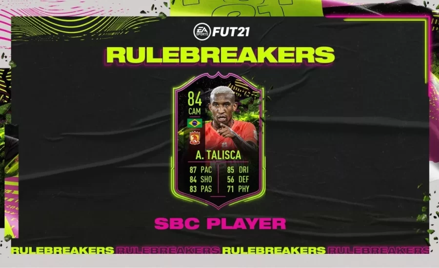 FIFA 21 Rulebreakers Talisca SBC solution