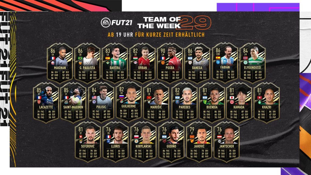 FIFA 21: TOTW 29 with Orban and Pogba