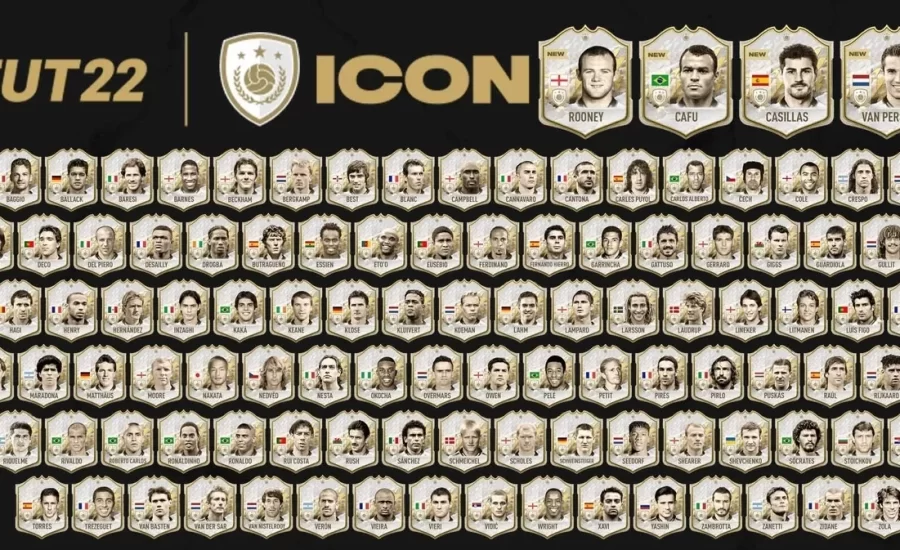 All 105 icons in FIFA 22 Ultimate Team!