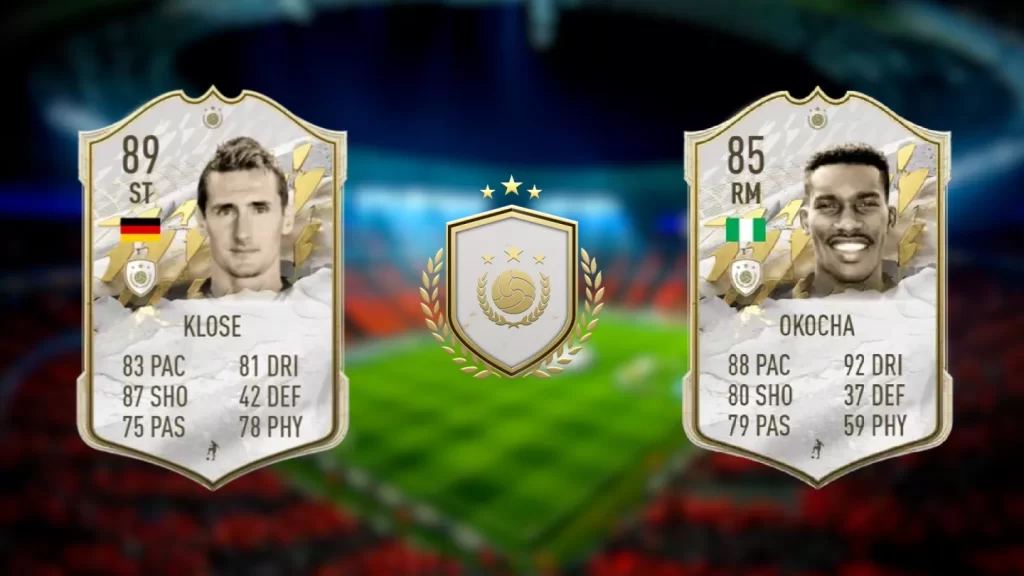 FIFA 22 Klose & Okocha als Icon SBCs