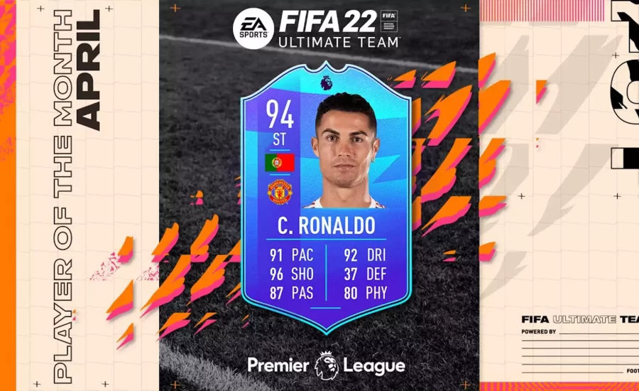 FIFA 22 POTM Premier League Cristiano Ronaldo is the best English league player in April