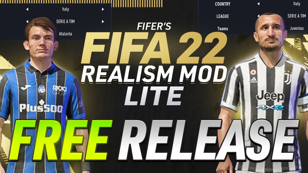 FIFER's FIFA 22 REALISM MOD LITE IS OUT! FREE RELEASE! INSTALLATION TUTORIAL!