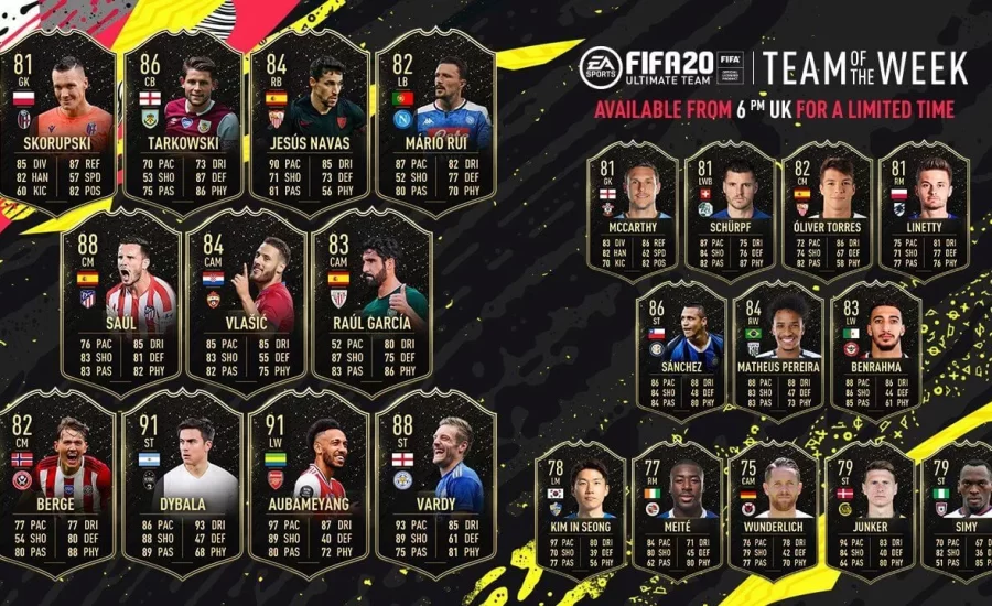 Team of the Weak? The TOTW 40 in FIFA 20 can actually go away