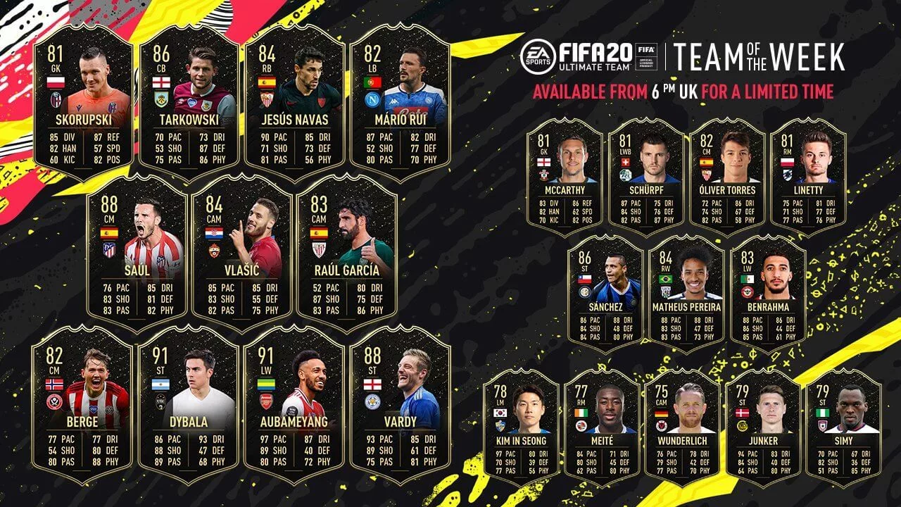 Team of the Weak? The TOTW 40 in FIFA 20 can actually go away