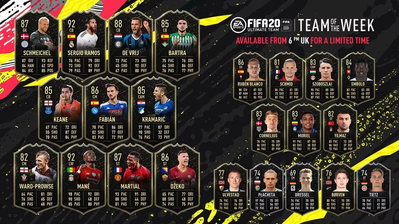 FIFA 20 TOTW 28 is here