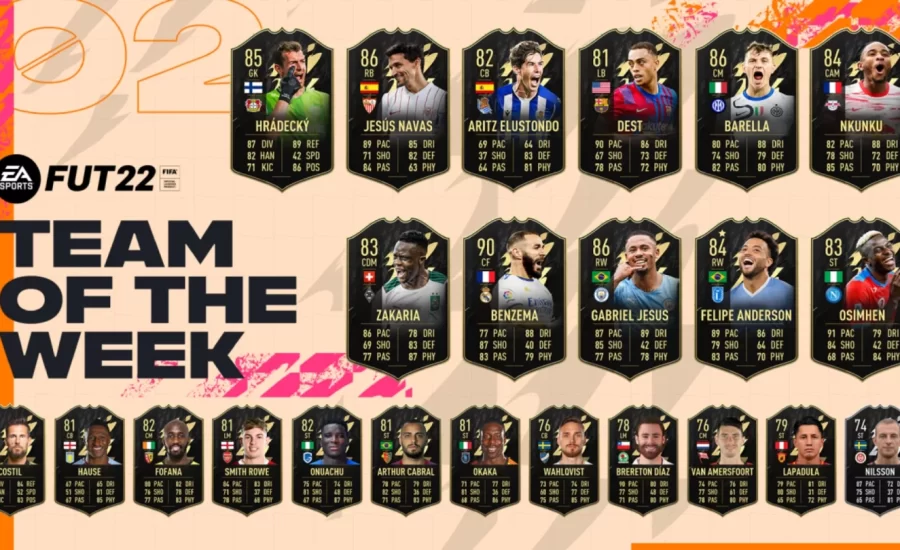 FIFA 22: TOTW 2 with Benzema and Gabriel Jesus