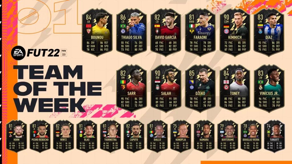 FIFA 22: TOTW 1 with Salah and Kimmich