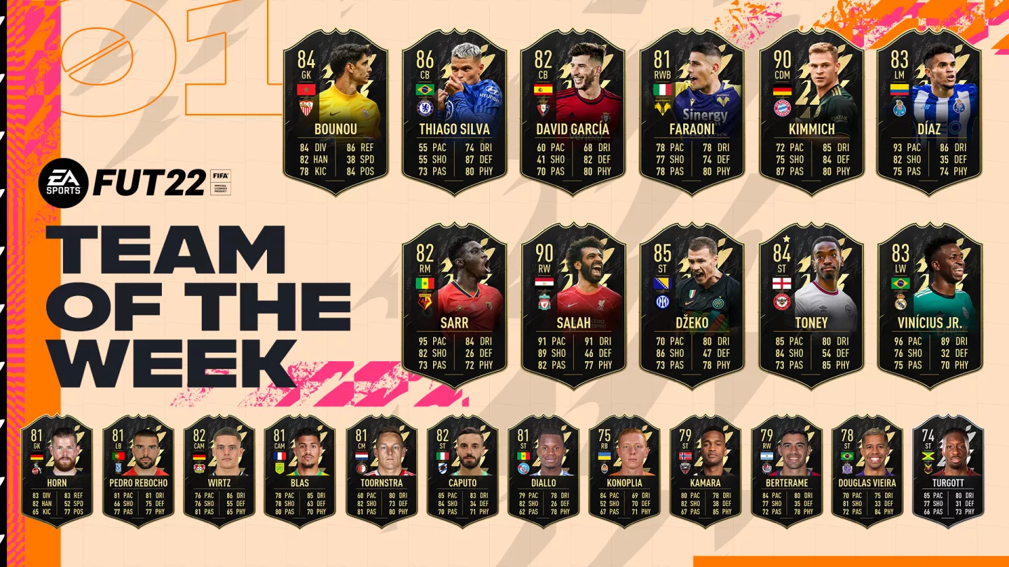 FIFA 22: TOTW 1 with Salah and Kimmich