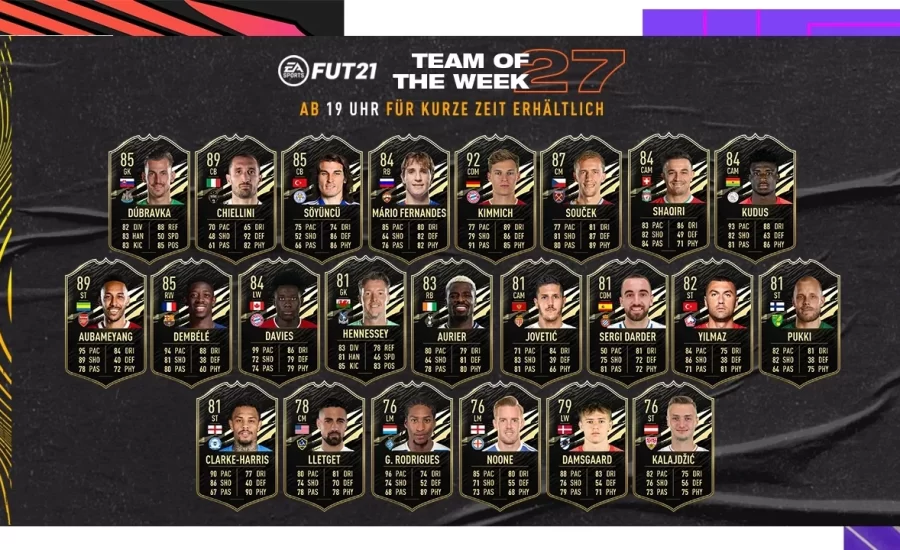 FIFA 21 TOTW 27 with Kimmich, Davies & Auba