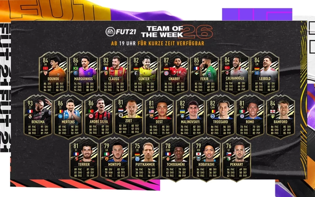 FIFA 21 TOTW 26 with Benzema, Gnabry & Leibold 4 FIFA 21 TOTW 26 with Benzema, Gnabry & Leibold
