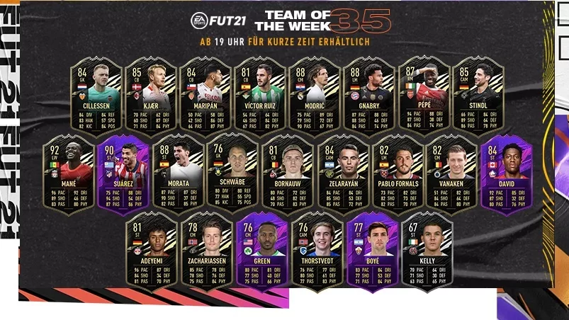 FIFA 21: TOTW 35 with Mané and Suarez - but without Lewy!