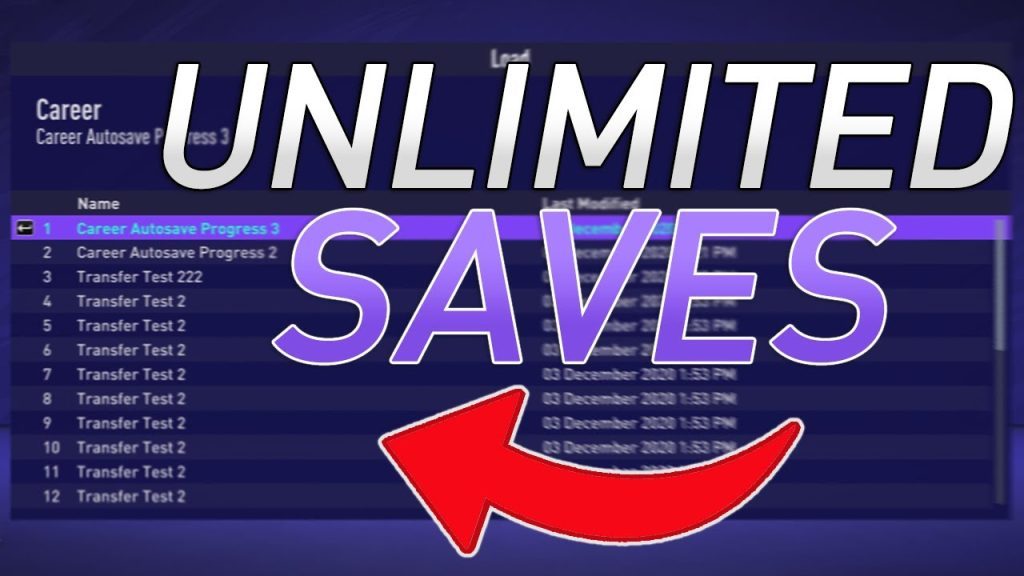HOW TO GET UNLIMITED SAVE SLOTS ON FIFA 21! MORE THAN 8 CAREERS!