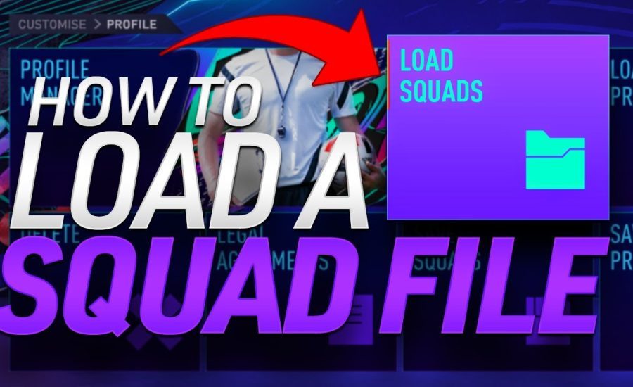 HOW TO INSTALL/LOAD A SQUAD FILE FOR FIFA 21!